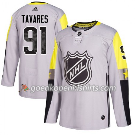 New York Islanders John Tavares 91 2018 NHL All-Star Metro Division Adidas Grijs Authentic Shirt - Mannen